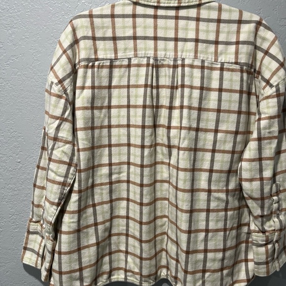 Everlane Cream and Brown Utility Jacket Modern Minimalist Design - Picture 6 of 8